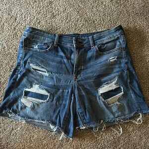 American Eagle Distressed Jean Shorts - Midi Rise